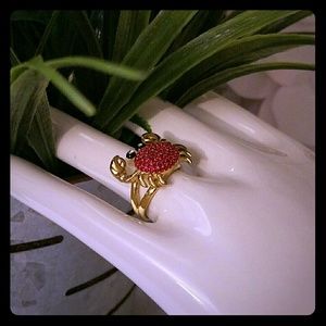 Kate spade shore thing pave crab ring